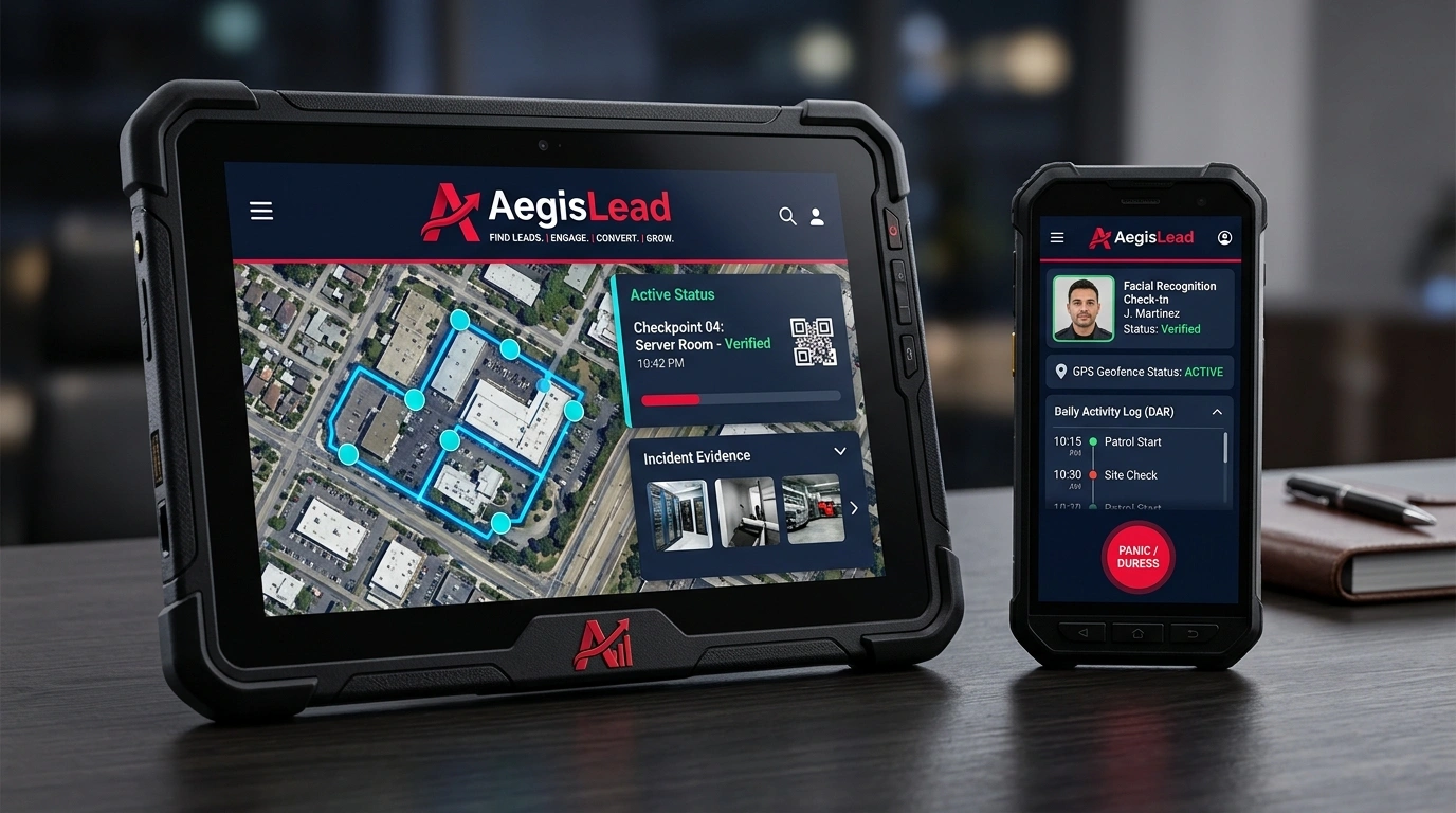 AegisLead Field Operations App - GPS Patrol Checkpoint Verification & Officer DAR Reports